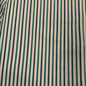Striped Blue and White Fabric over 2 yards